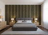 Bella Catania Chenille Fabric Stripe | Phillipe Romano - bedroom room setting