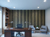 Bella Catania Chenille Fabric Stripe | Phillipe Romano - office room setting