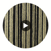 Bella Catania Chenille Fabric Stripe | Phillipe Romano Circular Swatch | DW
