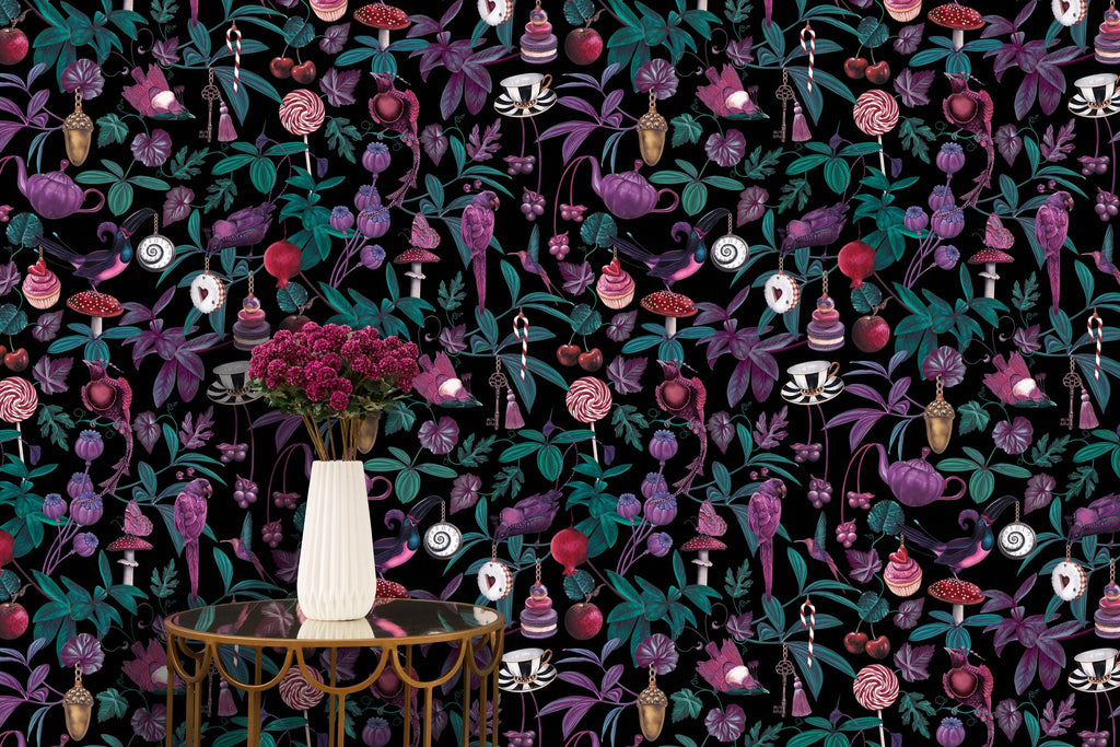 Bella Donna - Dark Fantasy Wallpaper - Designer Wallcoverings and Fabrics