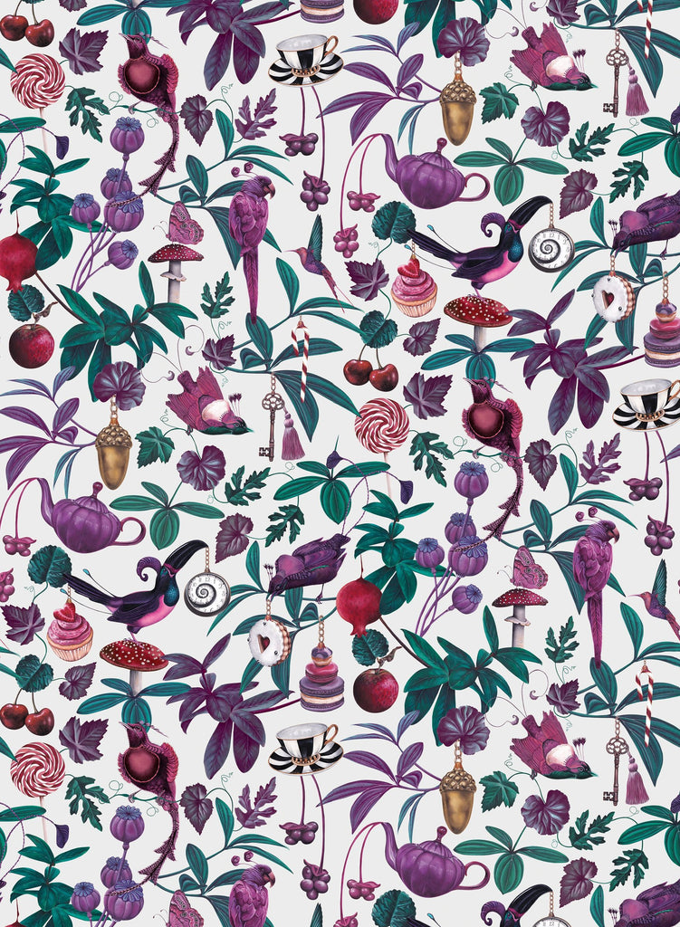 Bella Donna - Light Fantasy Wallpaper - Designer Wallcoverings and Fabrics