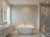 Bella Emilia Wavy Modern Mica | Phillipe Romano - bathroom room setting