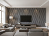 Bella Emilia Wavy Modern Mica | Phillipe Romano - living room room setting