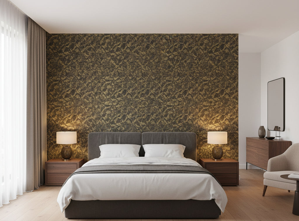 Bella Genoa Cork Print | Phillipe Romano - bedroom room setting