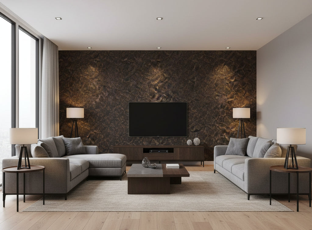 Bella Genoa Cork Print | Phillipe Romano - living room room setting
