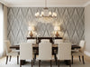 Bella Messina Diamond Metallic - dining room room setting