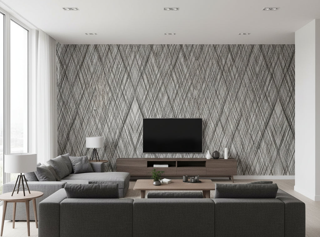 Bella Messina Diamond Metallic - living room room setting
