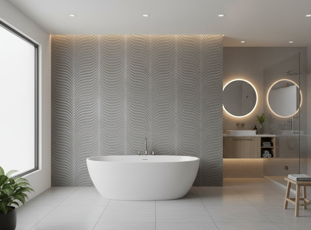Bella Milano Modern Mica | Phillipe Romano - bathroom room setting
