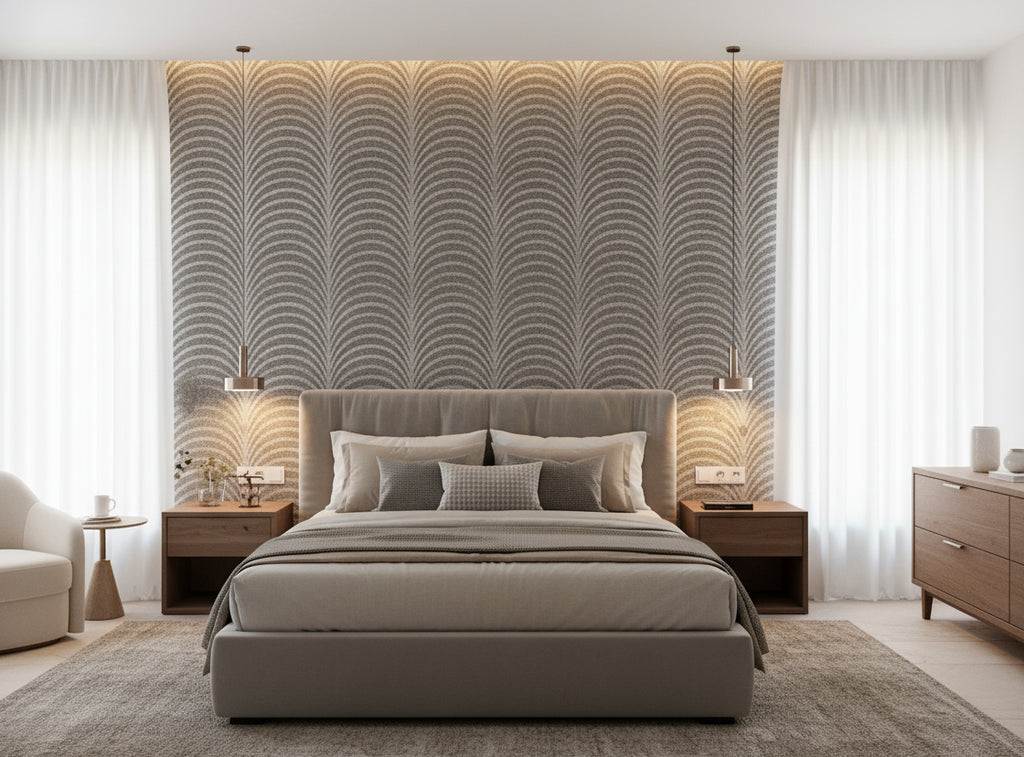 Bella Milano Modern Mica | Phillipe Romano - bedroom room setting