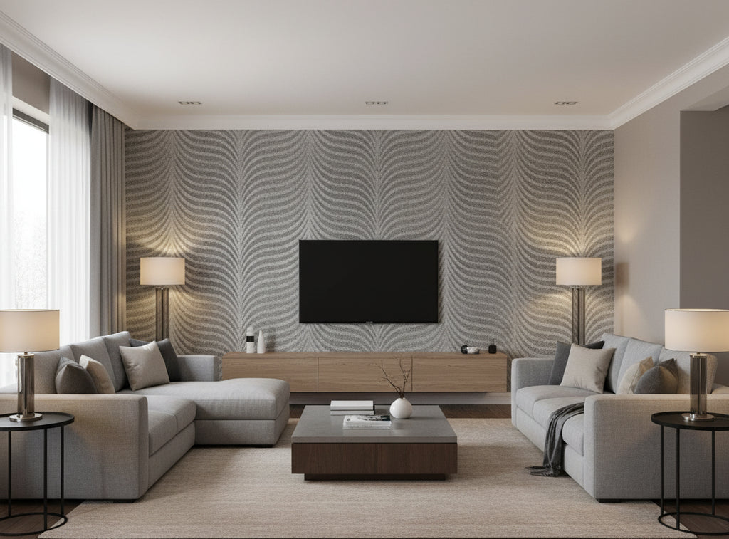 Bella Milano Modern Mica | Phillipe Romano - living room room setting