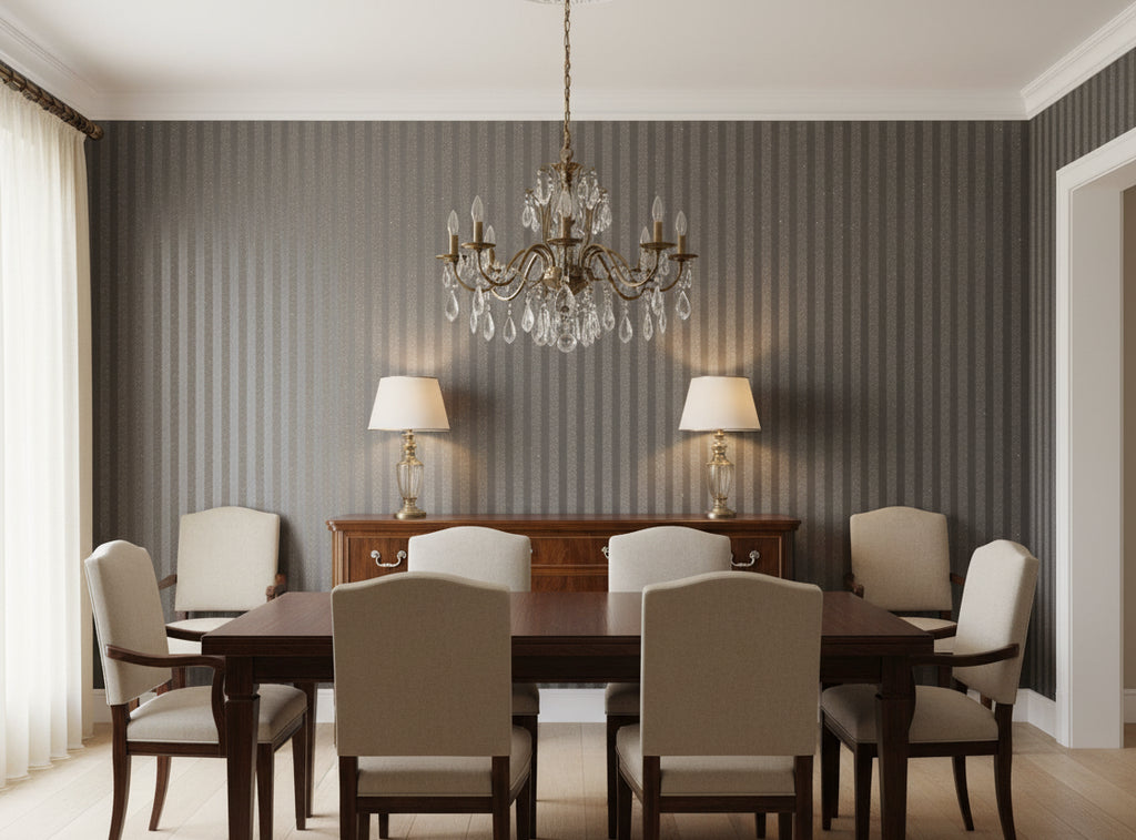 Bella Monza Modern Stripe - dining room room setting