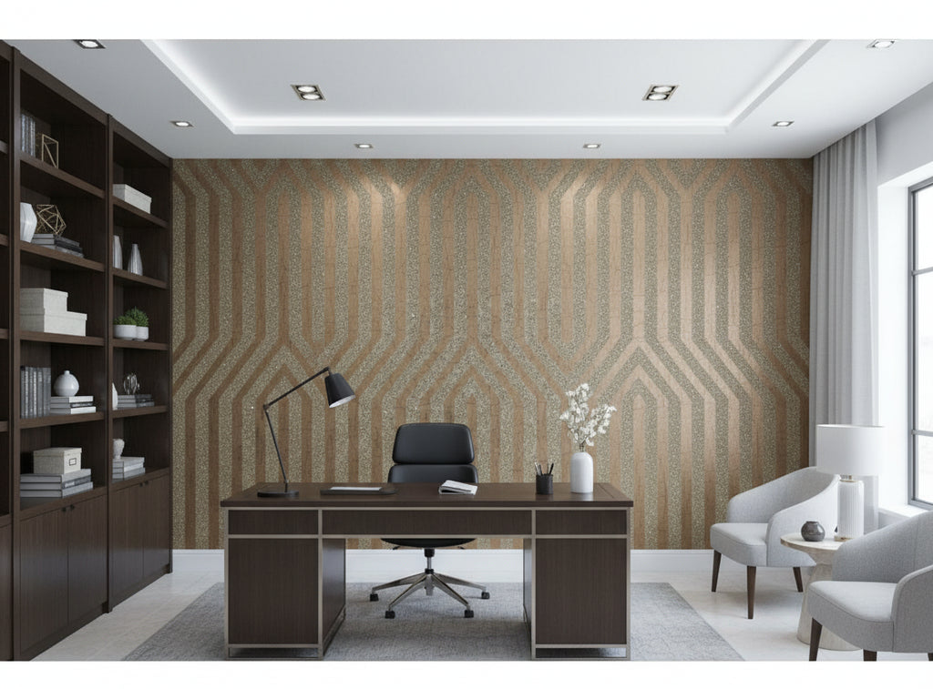 Bella Napoli Modern Lattice Mica | Phillipe Romano - office room setting
