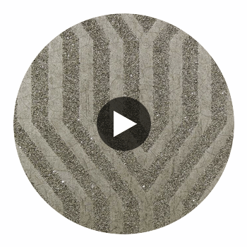 Bella Napoli Modern Lattice Mica | Phillipe Romano Circular Swatch | DW