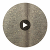 Bella Palermo Metallic Stone Slab Print on Cork | Phillipe Romano Circular Swatch | DW