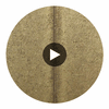 Bella Palermo Metallic Stone Slab Print on Cork | Phillipe Romano Circular Swatch | DW