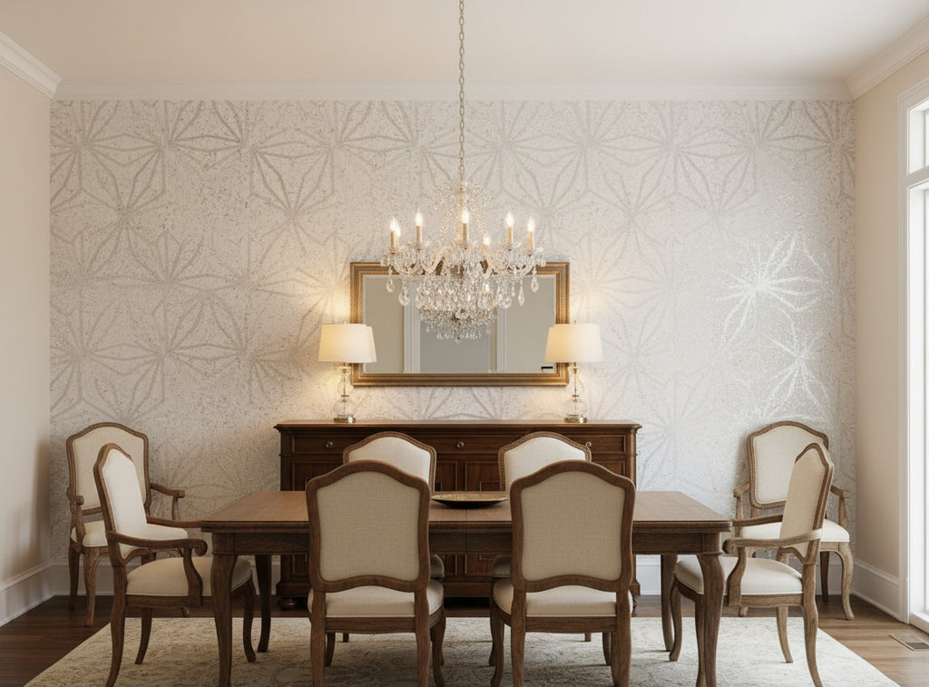 Bella Parma Modern Metal Cork Print | Phillipe Romano - dining room room setting