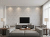 Bella Parma Modern Metal Cork Print | Phillipe Romano - living room room setting