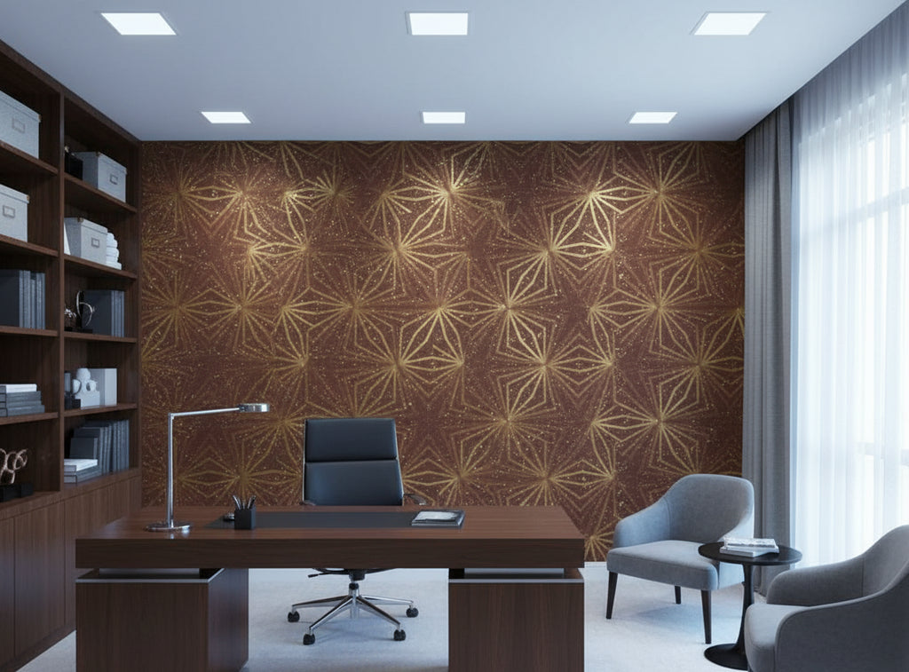 Bella Parma Modern Metal Cork Print | Phillipe Romano - office room setting
