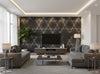 Bella Parma Modern Metal Cork Print | Phillipe Romano - living room room setting