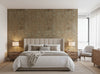 Bella Ravena Wood Metallic Cork Print | Phillipe Romano - bedroom room setting