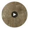 Bella Ravena Wood Metallic Cork Print | Phillipe Romano Circular Swatch | DW