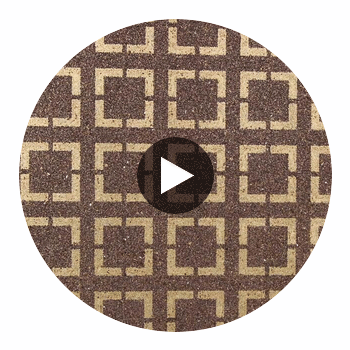 Bella Reggio Block Mica | Phillipe Romano Circular Swatch | DW