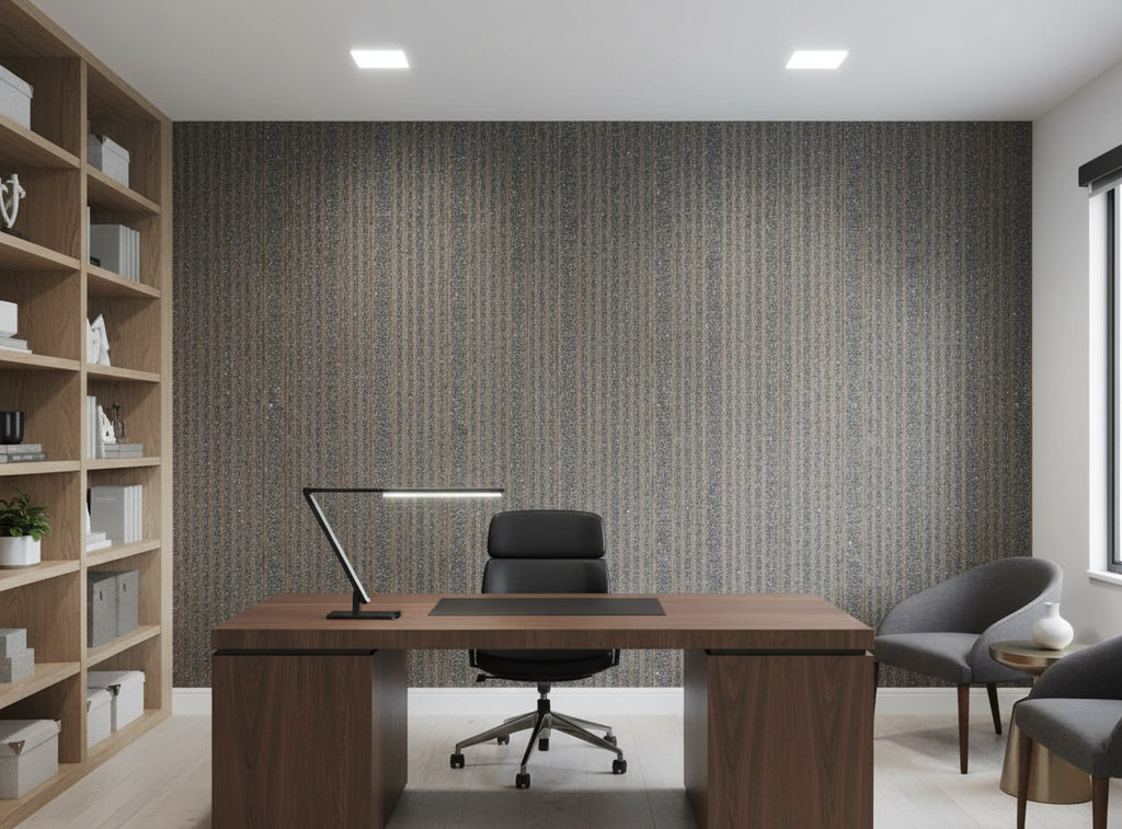 Bella Roma Mica Stripe | Phillipe Romano - office room setting