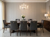 Bella Roma Mica Stripe | Phillipe Romano - dining room room setting