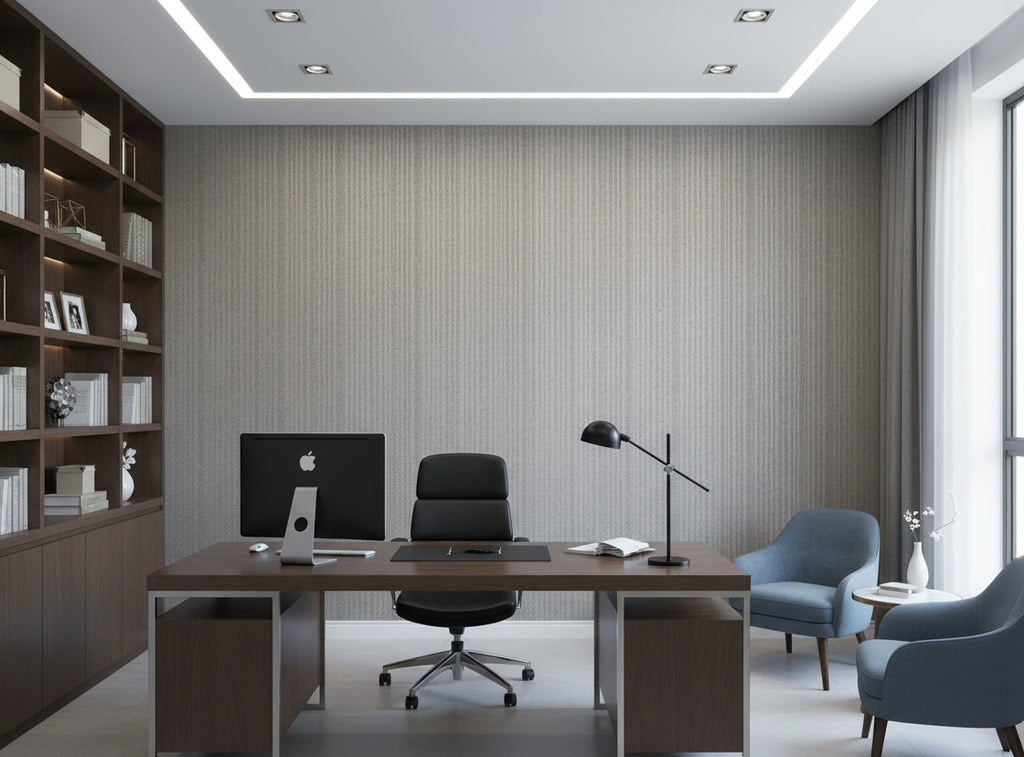 Bella Roma Mica Stripe | Phillipe Romano - office room setting