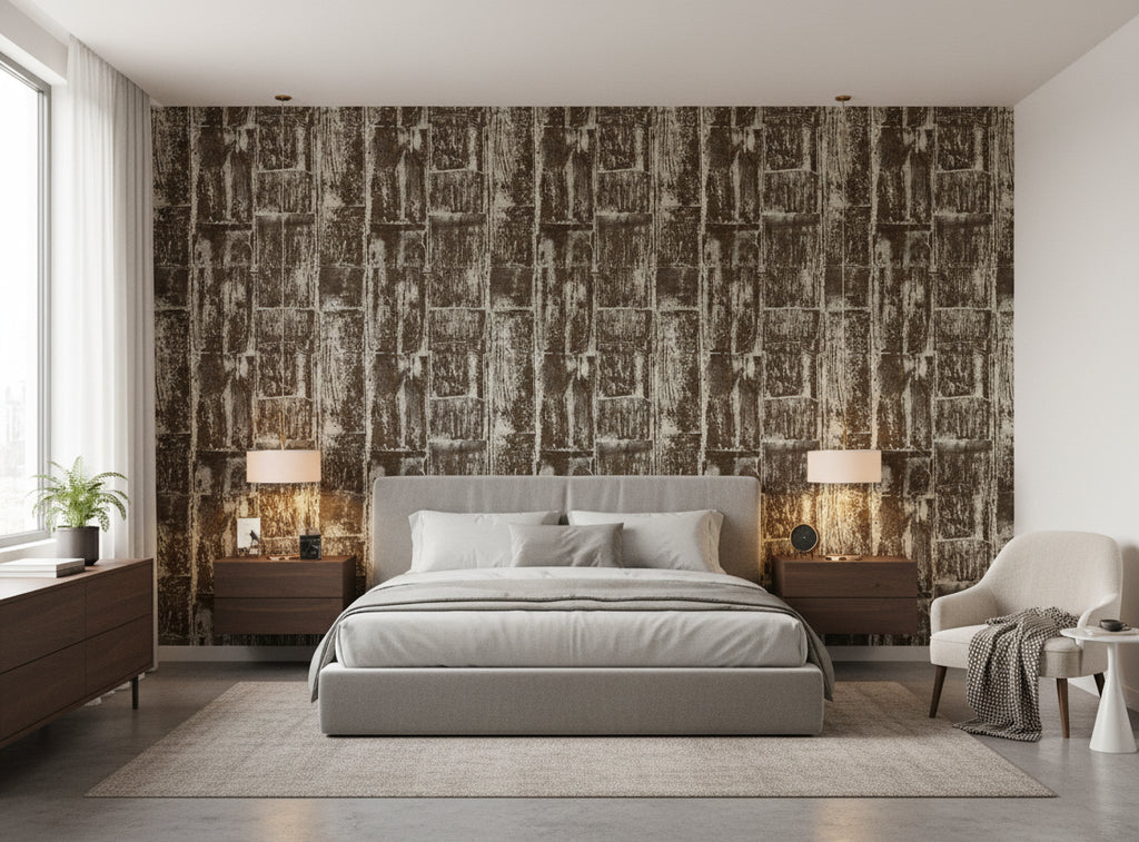 Bella Roma Mica Stripe | Phillipe Romano - bedroom room setting