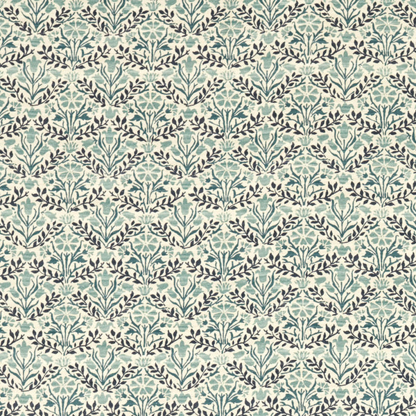 Bellflowers Indigo/Seagreen | Morris & Co.
