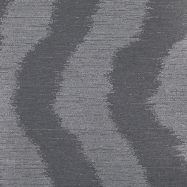 Bellisario Stripe Gunmetal | Romo Wallcovering
