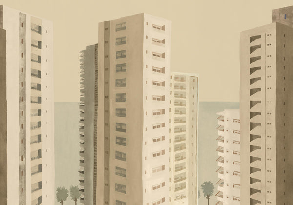 Benidorm Beige Wallcovering | Tres Tintas