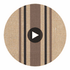 Beverly Drive Jute - Woven Wallcovering Circular Swatch | Fentucci