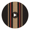 Beverly Drive Jute - Woven Wallcovering Circular Swatch | Fentucci
