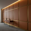 Fine Pebble Grain Warm Chestnut Upholstered Wall Panel | Architectural Fabrics