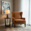 West Indian Lily - Peanut Brittle Upholstered Chair | Architectural Fabrics
