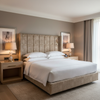 Turf Bay - Oat Upholstered Headboard | Architectural Fabrics