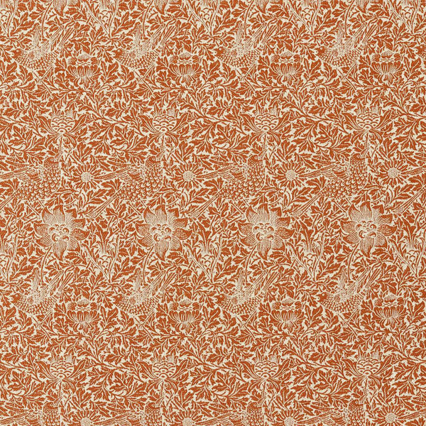 Bird & Anemone Weave Apricot/Linen | Morris & Co.