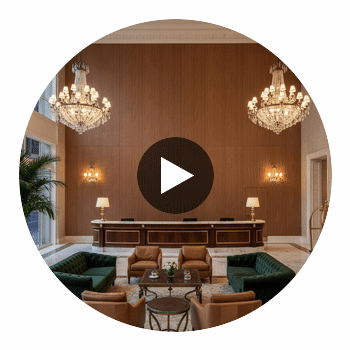 Biscay Bay Bourbon Wood Grain | Hollywood Wallcoverings Circular Swatch | Hollywood Wallcoverings