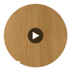 Biscay Bay Caramel Wood Grain | Hollywood Wallcoverings Circular Swatch | Hollywood Wallcoverings