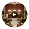 Biscay Bay Wide Mahogany Wood Grain | Hollywood Wallcoverings Circular Swatch | Hollywood Wallcoverings