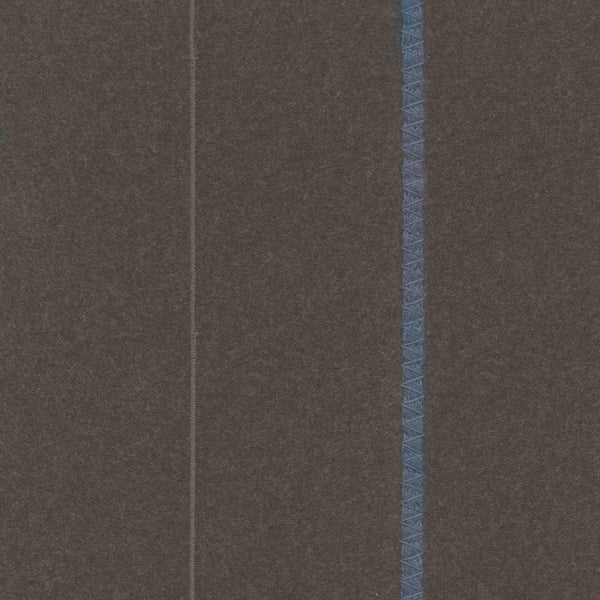 Blanket Yarn & Stitch - Heathered Brown / Cerulean | Maya Romanoff