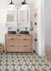 Black Daphne Peel and Stick Floor Tiles | Jeffrey Stevens - Image 3