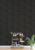 Black Grassweave Peel and Stick Wallcovering | Jeffrey Stevens - Image 3