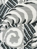 Black Grey on White Linen Cotton