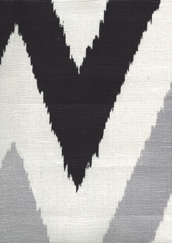 Tashkent II, Black Metallic on Oyster | Quadrille