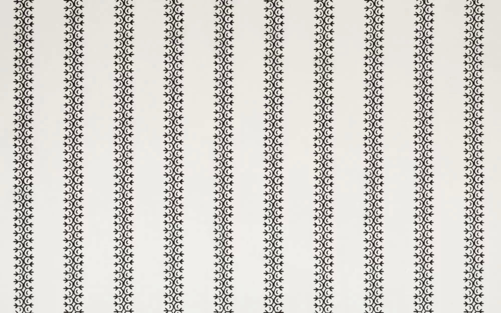 Black on Ivory Taj Linen