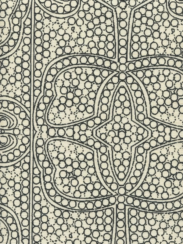 Black on Taj Ecru Wallcoverings | Cloth and Paper
