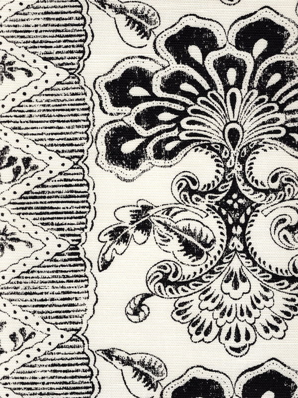 Chantilly Stripe, Black on Tint Wallcoverings | Quadrille